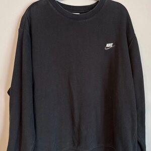 Nike Men's Classic Black Crewneck Sweater